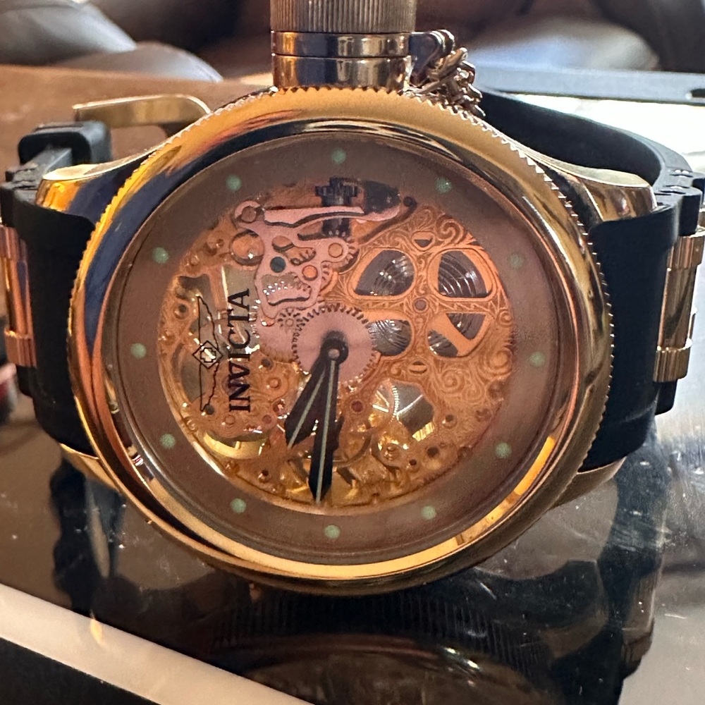 Invicta Gold and Black Wearable Watch